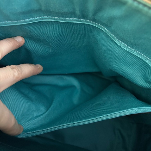 Fossil Sydney Leather Shopper Tote Heart Print Valentines Day - Picture 7 of 13